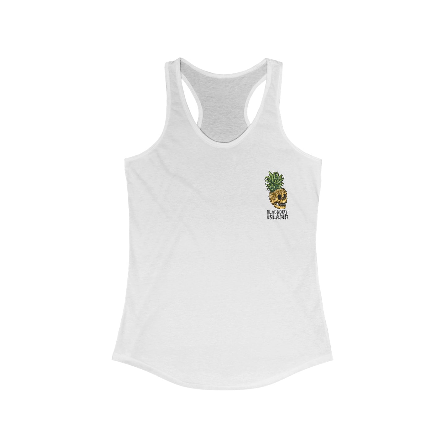 Pineapple Skull Racerback Tank