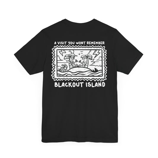 A Visit You Wont Remember Blackout Island T-Shirt Short Sleeve Tee