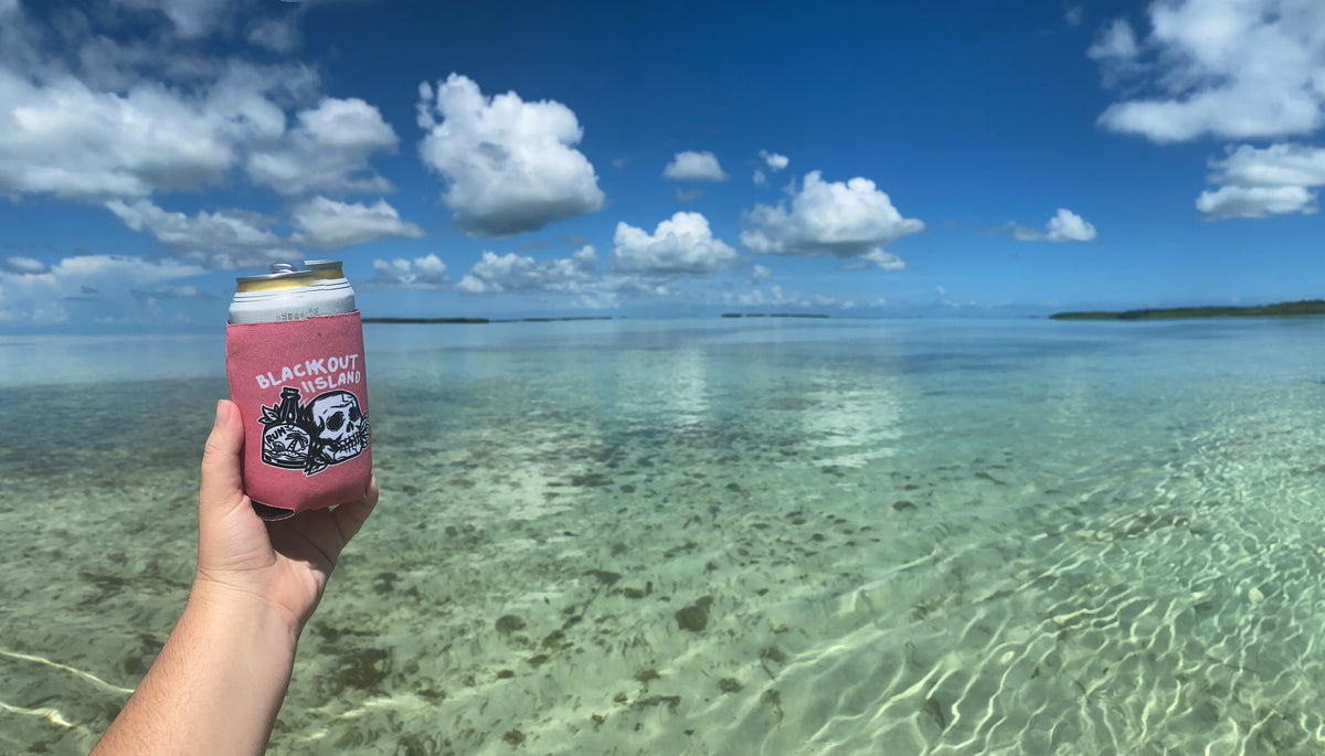 Blackout Island Pink | Koozie