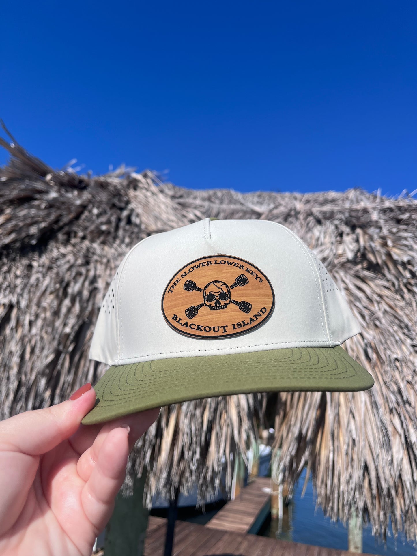 Slower Lower Keys Skull & Bottle Hat
