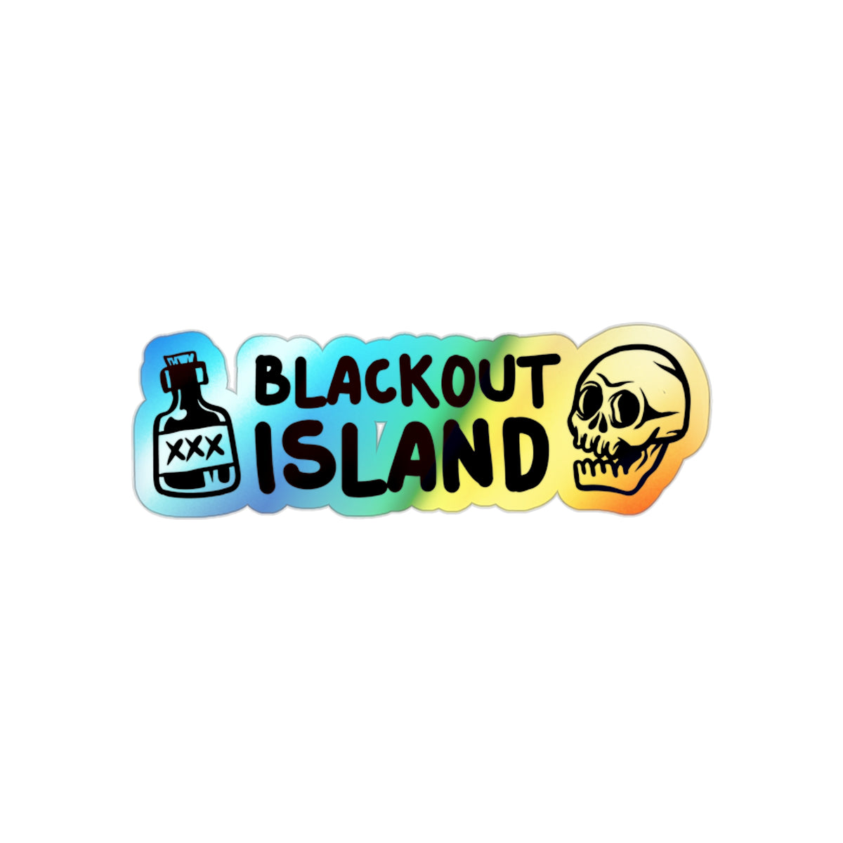 Blackout Island Holographic Sticker