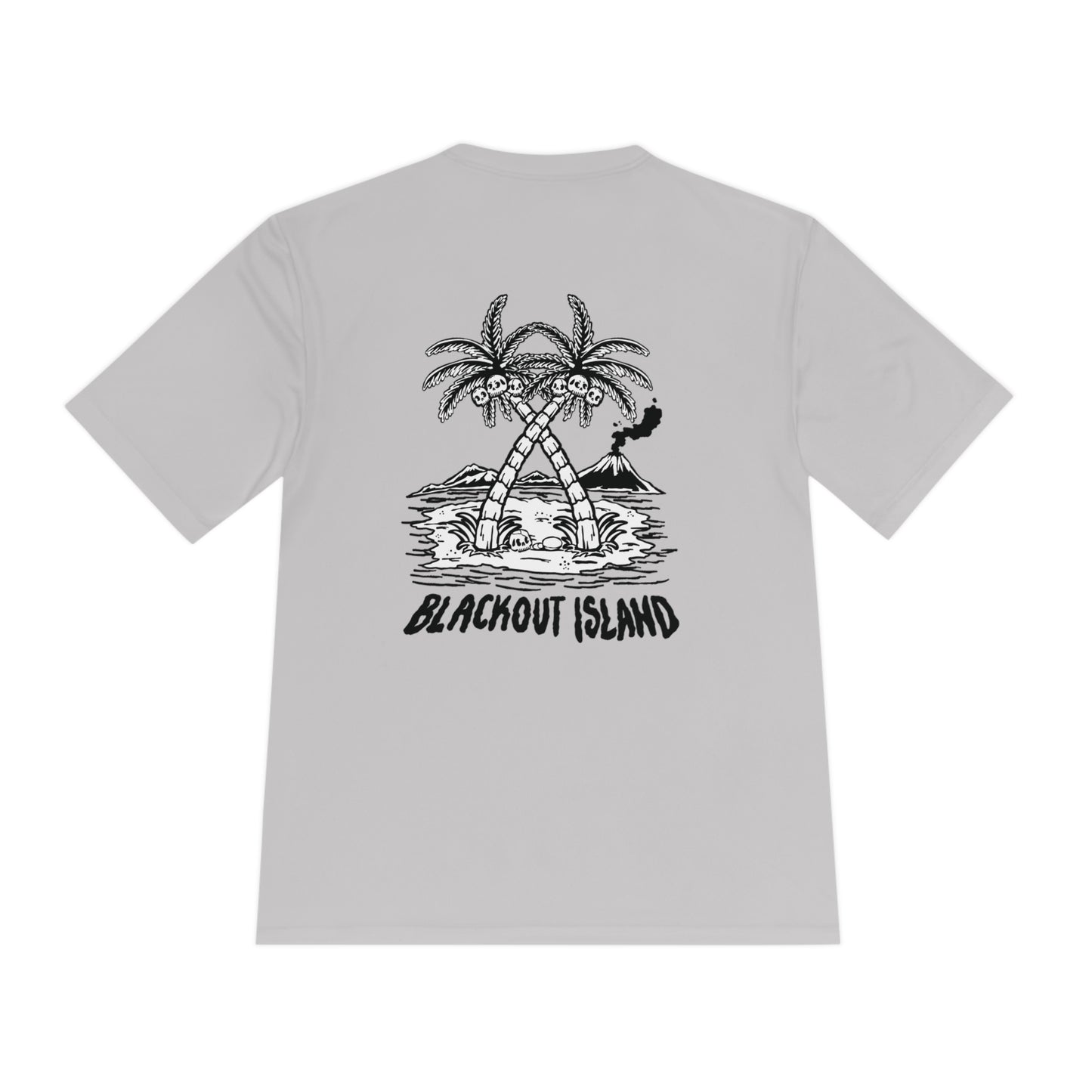 Coconut Skull Palm Tree SPF Fishing Short Sleeve Performance Shirt