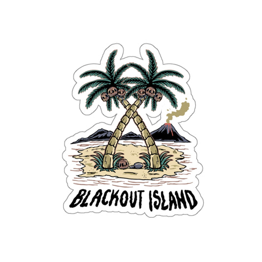 Coconut Palm Tree Sticker Die-Cut Sticker Waterproof