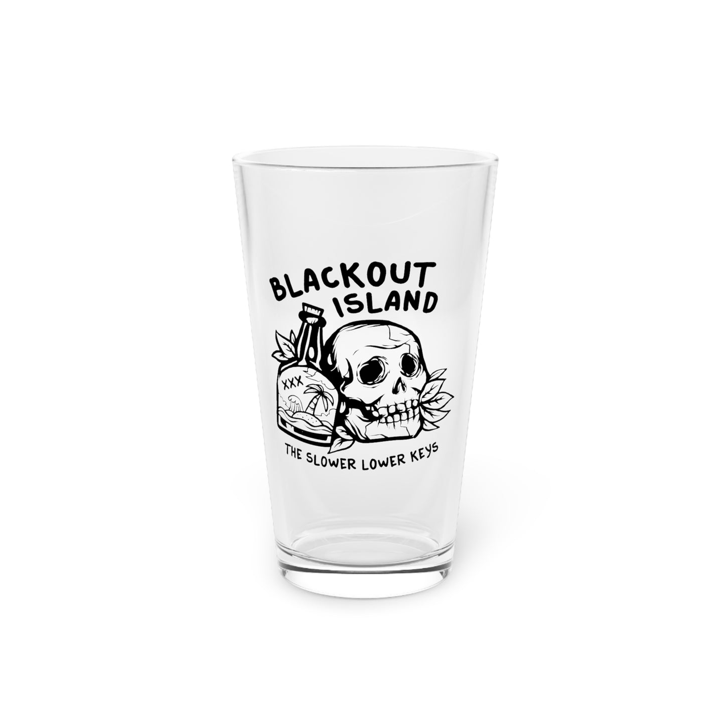 Blackout Island Logo Pint Glass