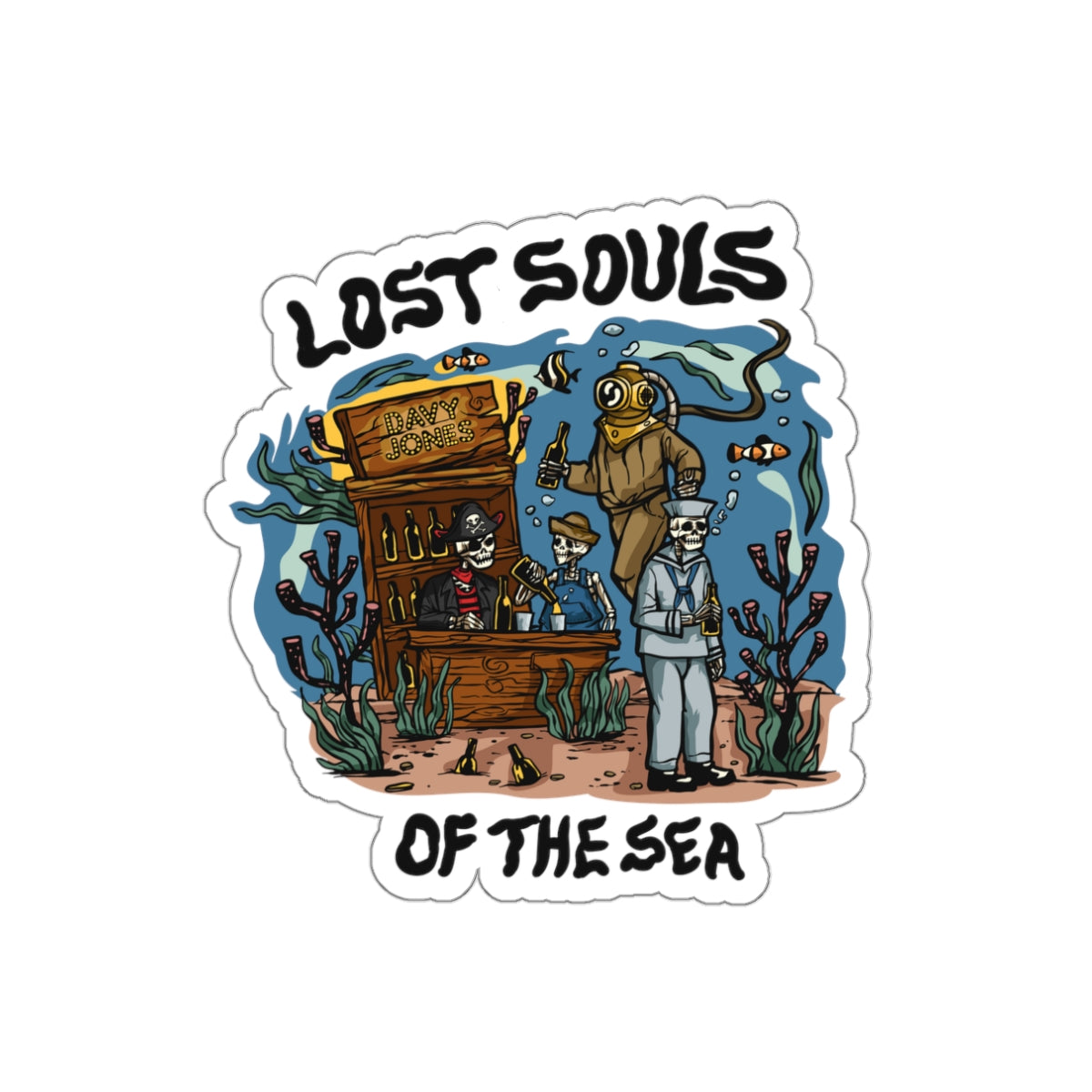 Lost souls of the Seas Waterproof Sticker