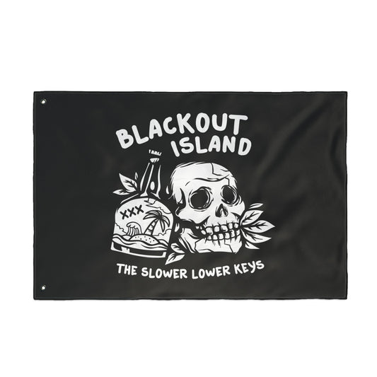 Blackout Island Logo w/ Slower Lower Keys Boat Flag