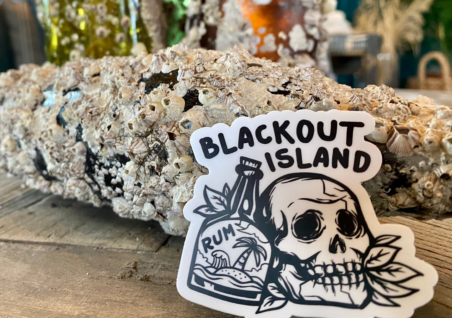 Blackout Island Logo Waterproof Sticker