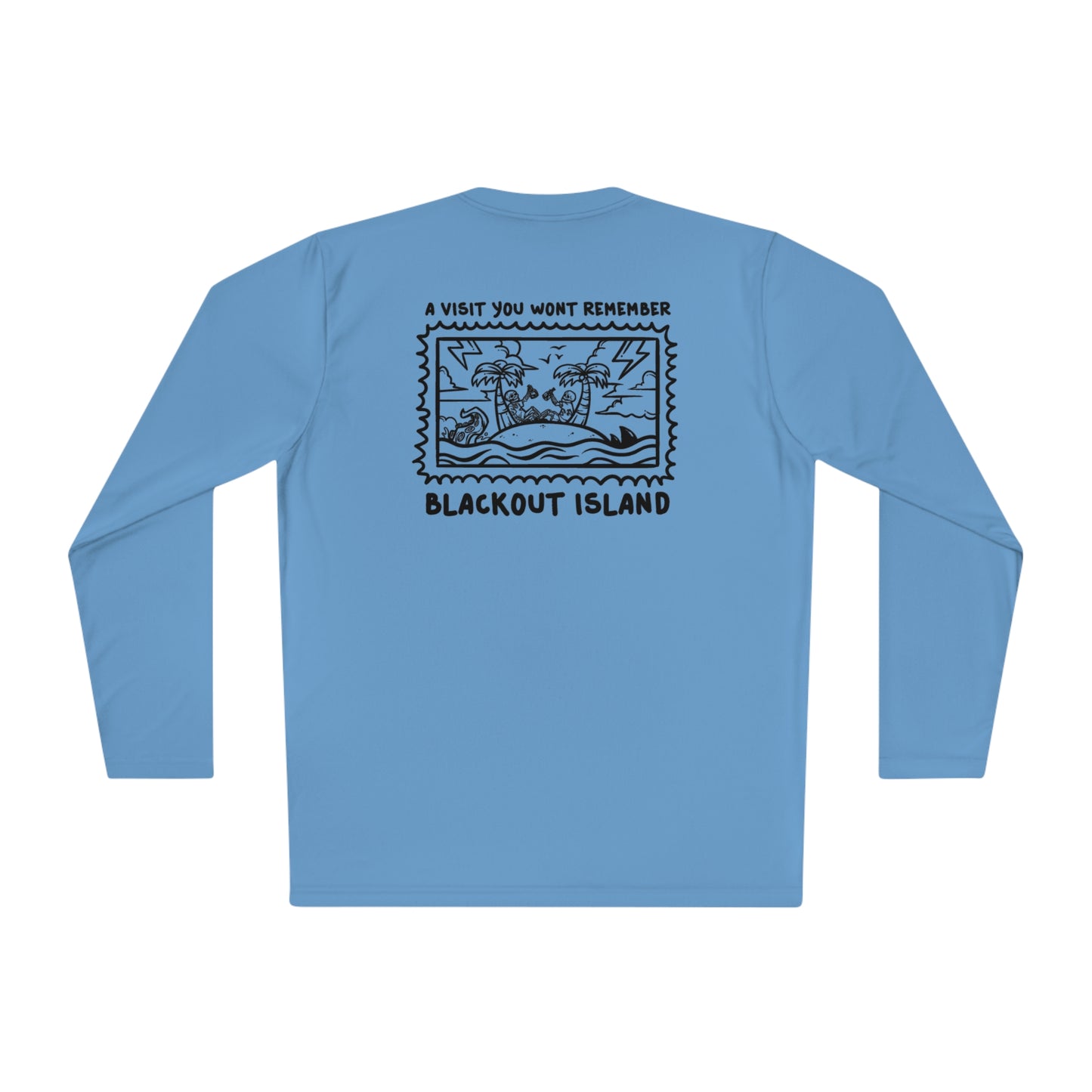 Blackout Island A Visit You Won't Remember SPF Fishing Performance Shirt