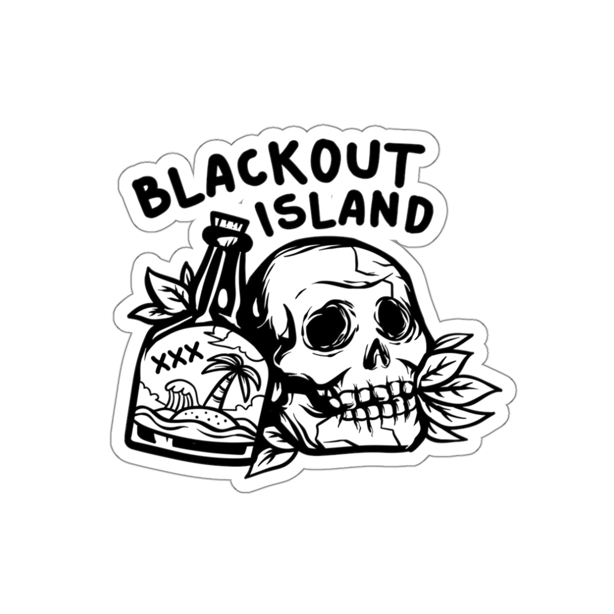 Blackout Island Logo Waterproof Sticker