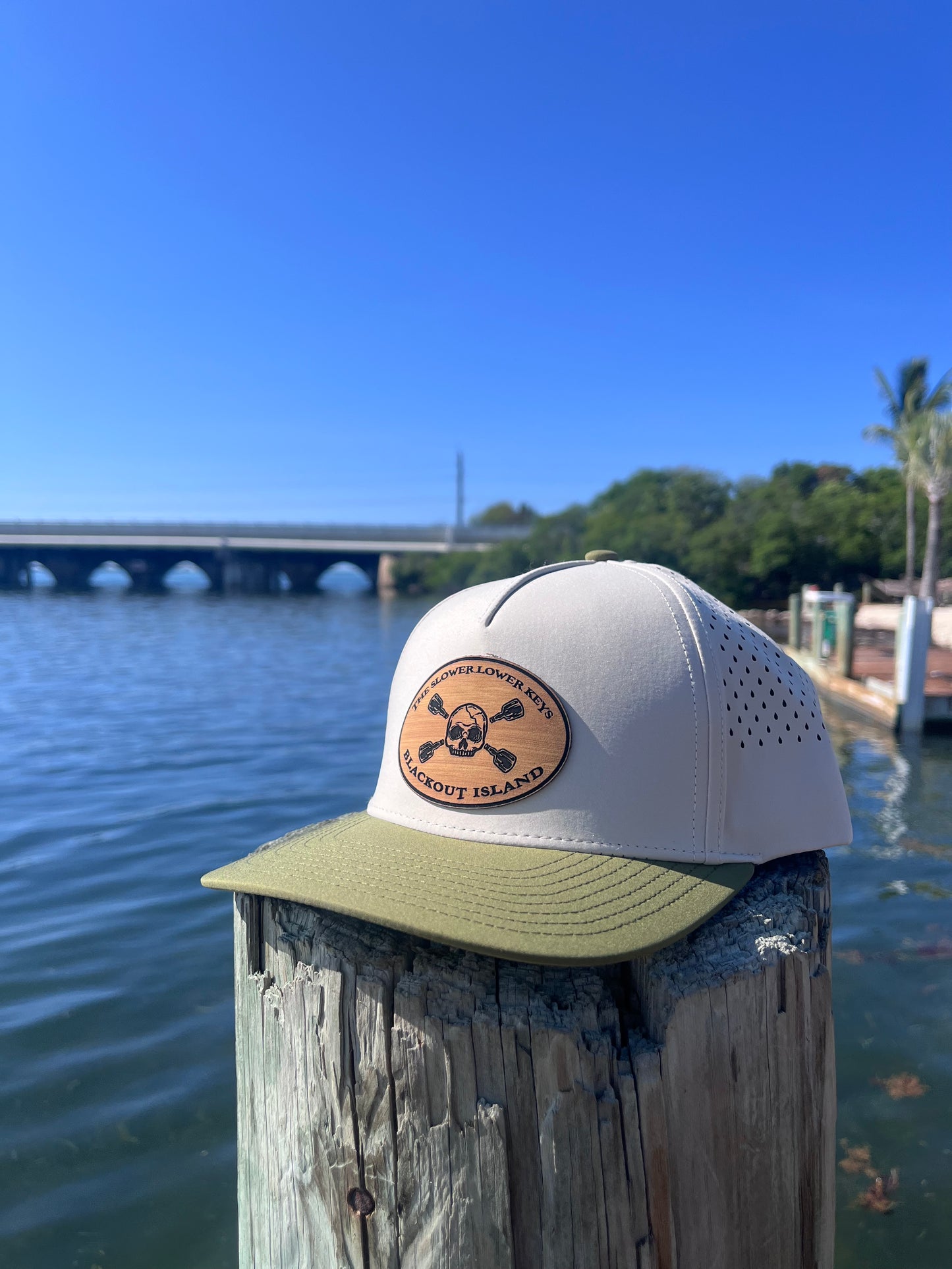 Slower Lower Keys Skull & Bottle Hat