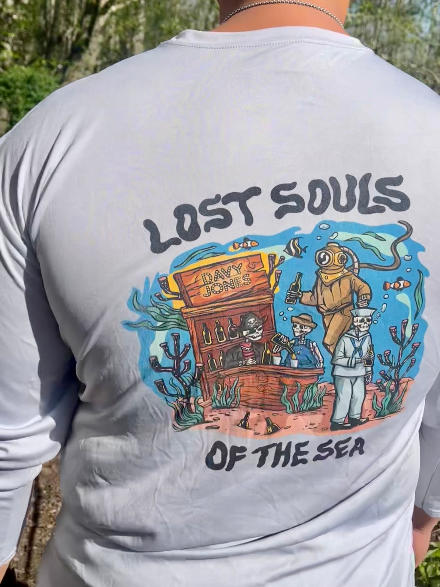 Lost Souls of the Seas SPF Fishing Shirt The Slower Lower Keys