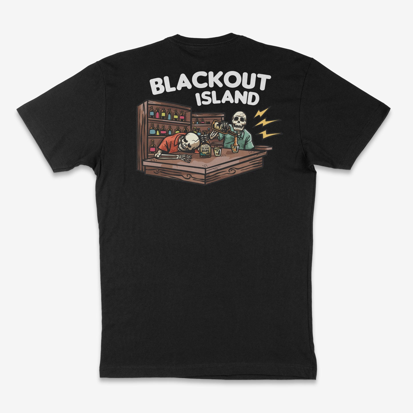 Slumped Skeleton T-Shirt Short Sleeve Shirt