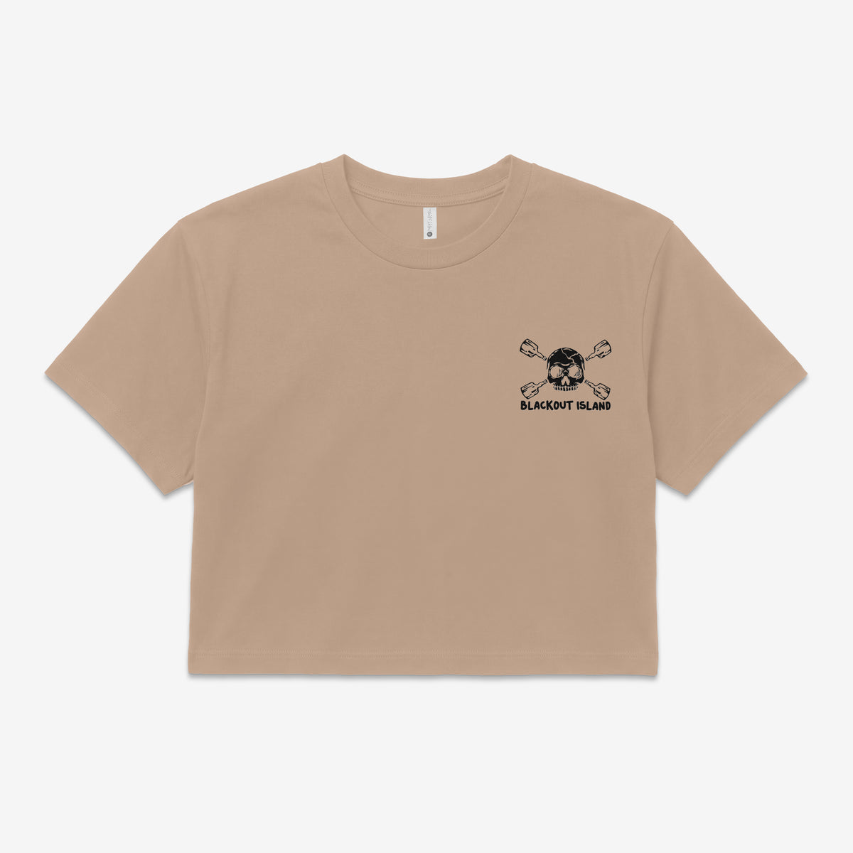Skull and Bottles Reverse - Blackout Island | Crop Top