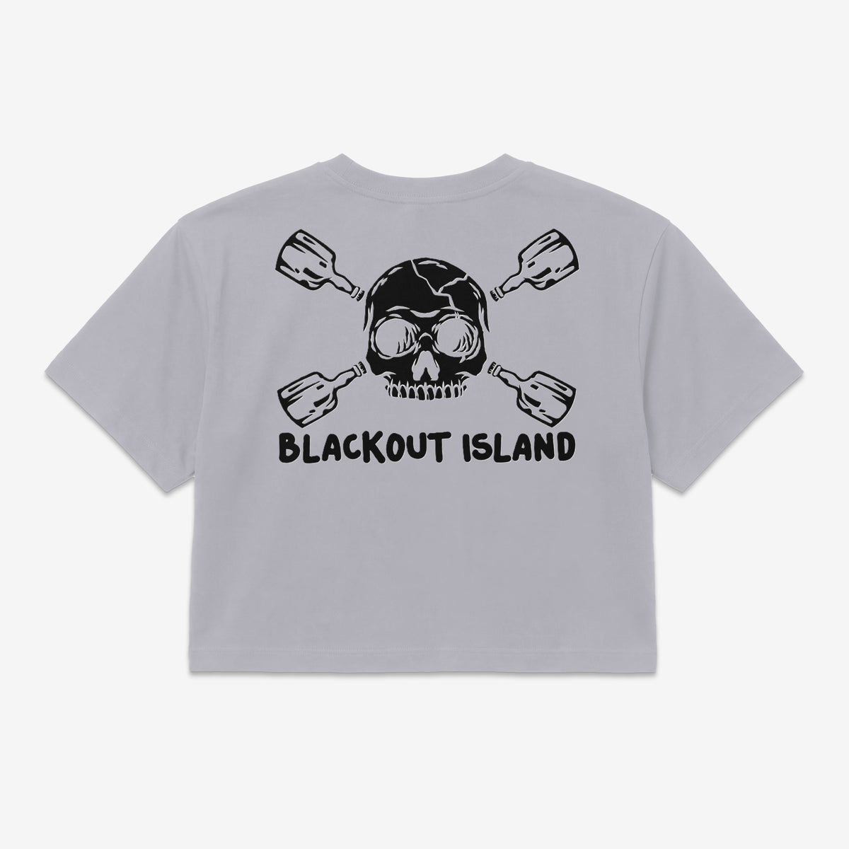 Skull and Bottles Reverse - Blackout Island | Crop Top