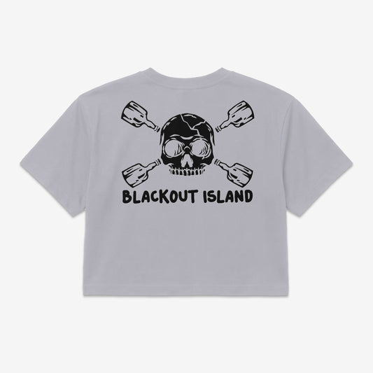 Skull and Bottles Reverse - Blackout Island | Crop Top