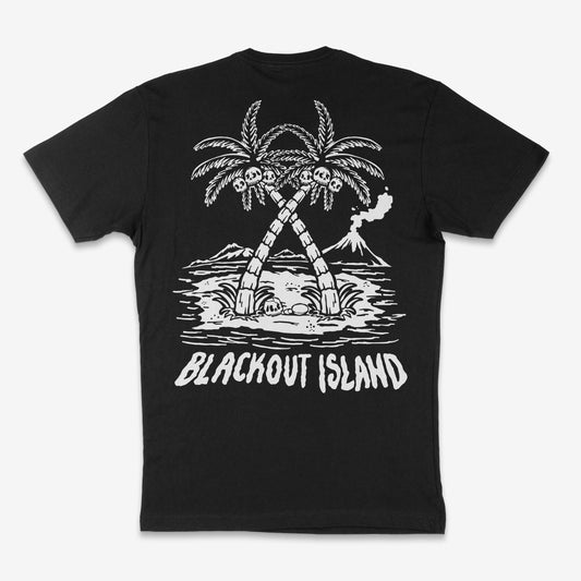 Coconut Palm Tree Tee B/W