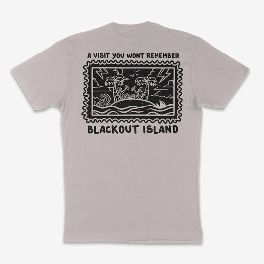 A Visit You Wont Remember Reverse Blackout Island Tee