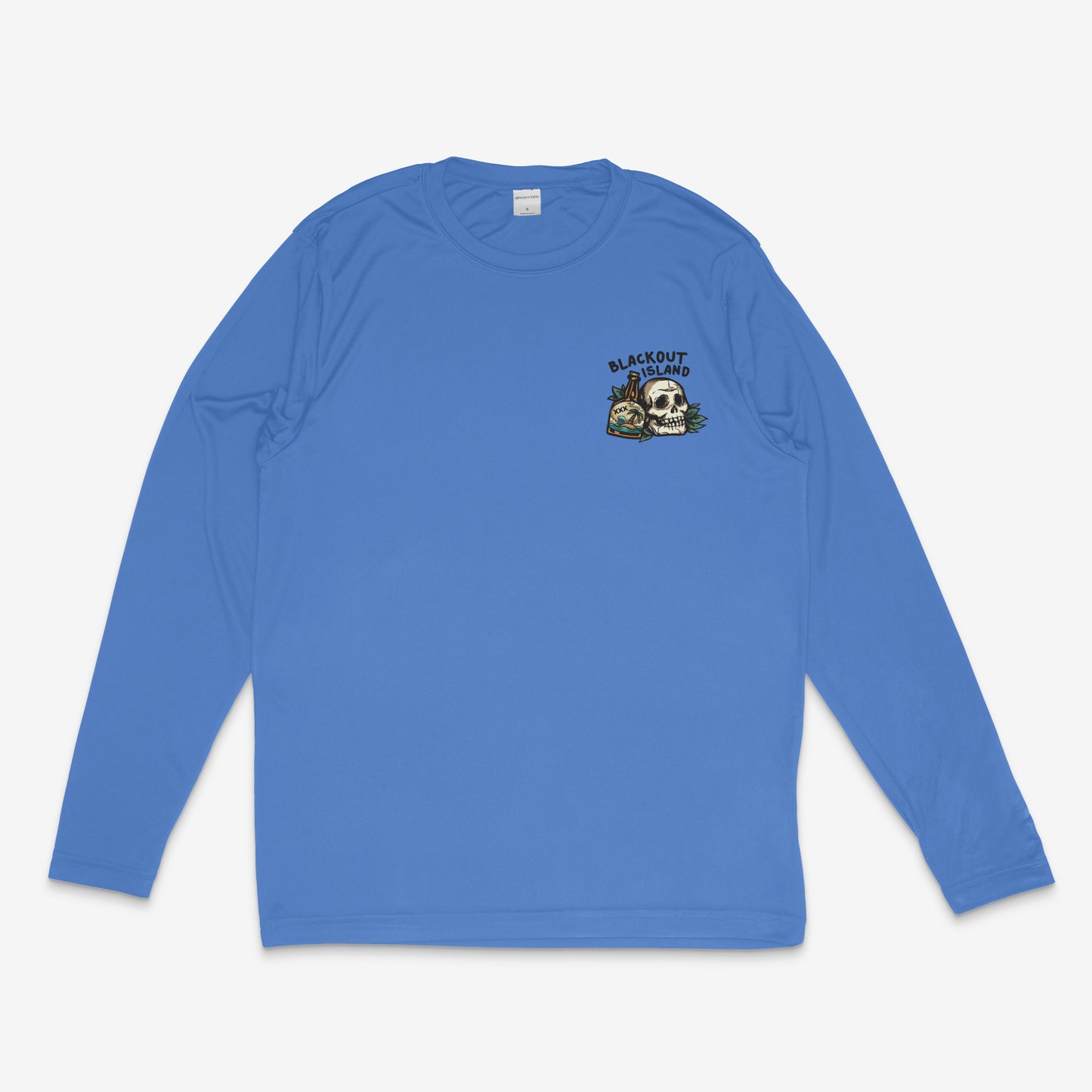Pineapple Skull SPF Fishing Long Sleeve Performance Shirt